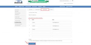 image shows how to refer friends by email