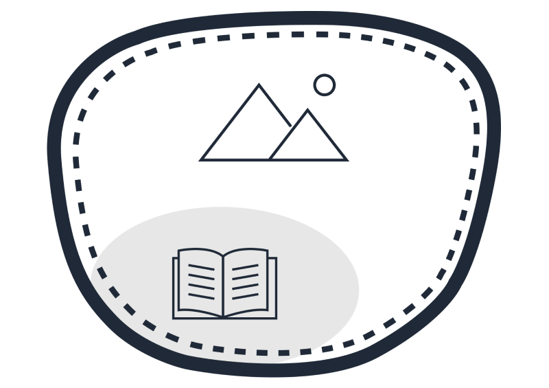 Round segment bifocal lens with circular reading zone - less visible on lens